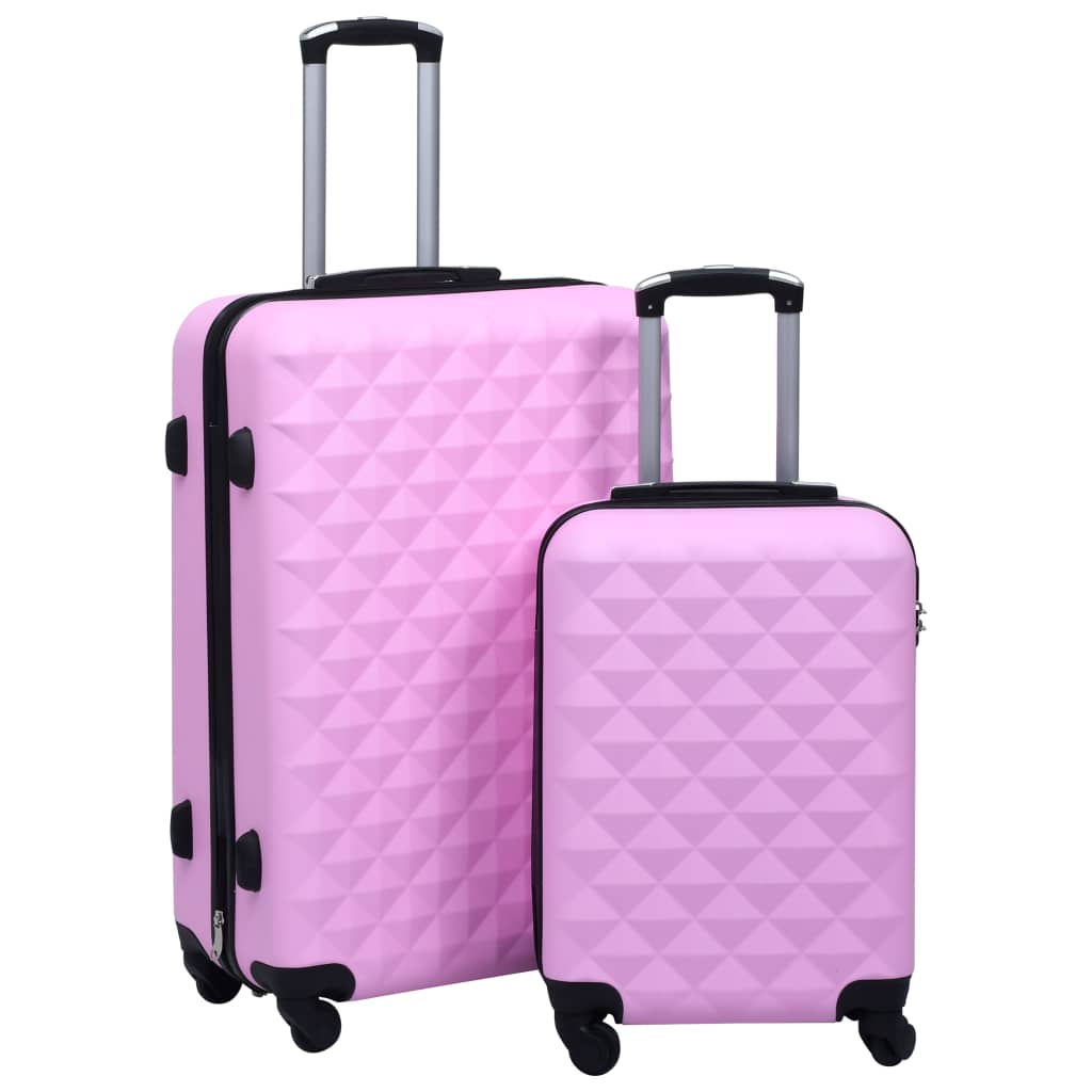 Set Valigie Trolley a Custodia Rigida 2 pz Oro in ABS